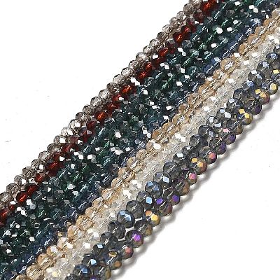 Electroplate Glass Beads Strands EGLA-D020-3x2mm-M2-1