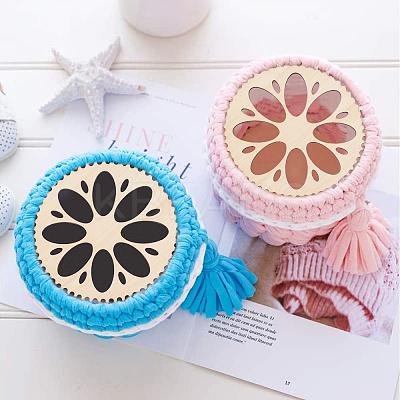 Wooden Basket Bottoms AJEW-WH0126-08B-1