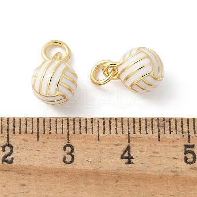 Brass Enamel Pendants KK-P294-38G-02-1
