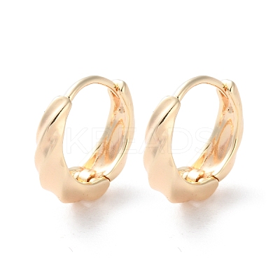 Rack Plating Twist Brass Hoop Earrings EJEW-S241-17G-1