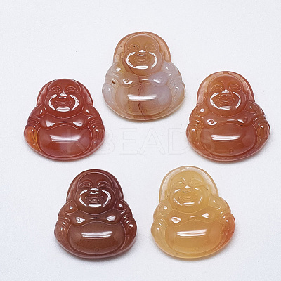 Natural Carnelian/Red Agate Pendants G-T122-15B-03-1