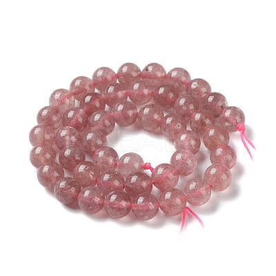 Natural Strawberry Quartz Beads Strands G-R435-03-A01-1