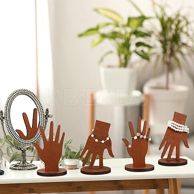 Hnads Shape Jewelry Displays for Bracelet Rings Organizer Holder LS-ODIS-K004-01-1