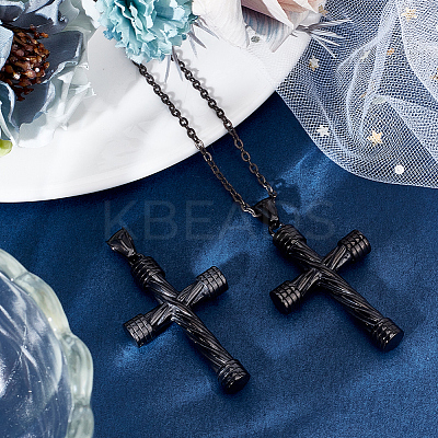 2Pcs 316 Surgical Stainless Steel Pendants STAS-BBC0006-13EB-1