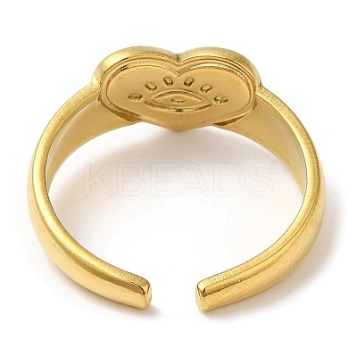 304 Stainless Steel Open Cuff Rings LS-RJEW-K245-65G-1