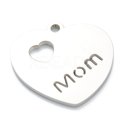 Non-Tarnish 304 Stainless Steel Pendants STAS-B016-08P-1