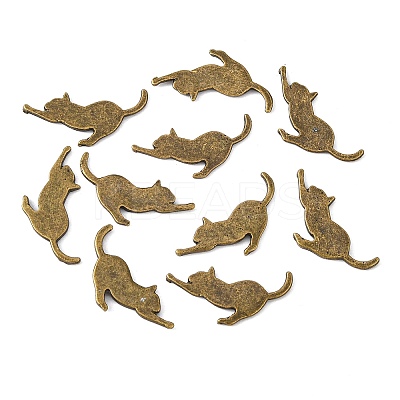 Alloy Kitten Cabochons LS-PALLOY-WH0072-73E-AB-1