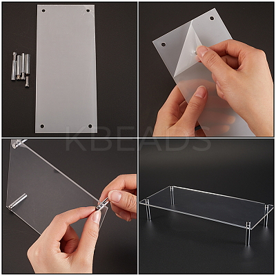 1 Set Clear Acrylic Cupcake Riser Holder ODIS-CP0001-10-1