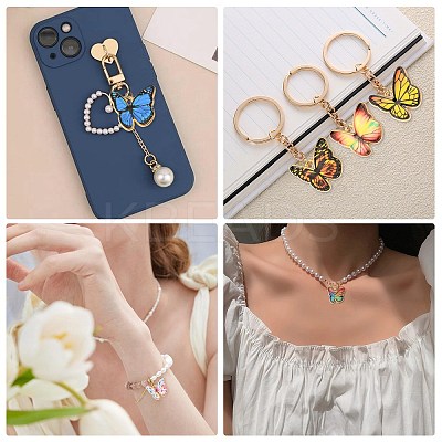 60Pcs 12 Colors Alloy Enamel Pendants FIND-CJ0011-13-1