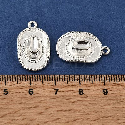 Tibetan Style Alloy Hat Pendants TIBEP-1023-S-FF-1