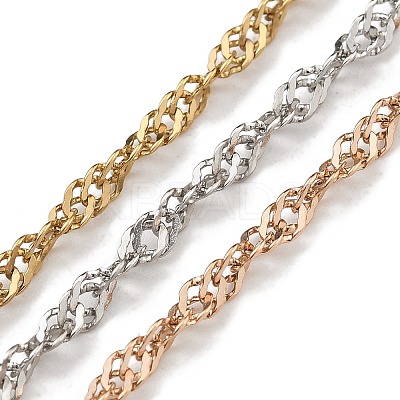 304 Stainless Steel Multi Layered Rope Chain Necklaces NJEW-H043-13MC-1