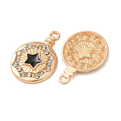 Alloy Enamel Pendants FIND-K030-17F-G-1