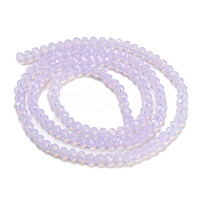 Baking Paint Transparent Glass Beads Strands DGLA-A034-J2mm-B06-1