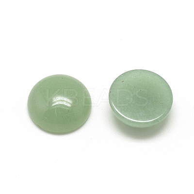 Natural Green Aventurine Cabochons G-R416-10mm-43-1