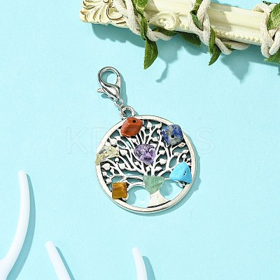 Tibetan Style Alloy Pendant Decorations HJEW-JM01537-01-1