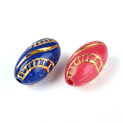 Rugby Plastic Beads KY-T041-23M-1