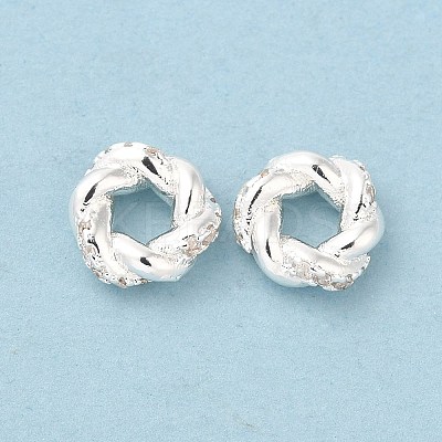 Brass Micro Pave Cubic Zirconia Spacer Beads KK-F855-05S-1