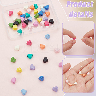 48Pcs 12 Colors Alloy Beads FIND-PH0020-04-1