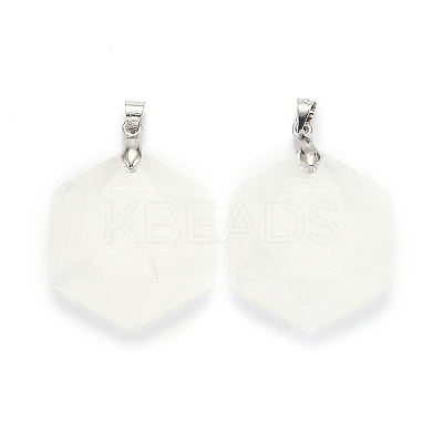 Natural Quartz Crystal Pendants G-F340-03F-1