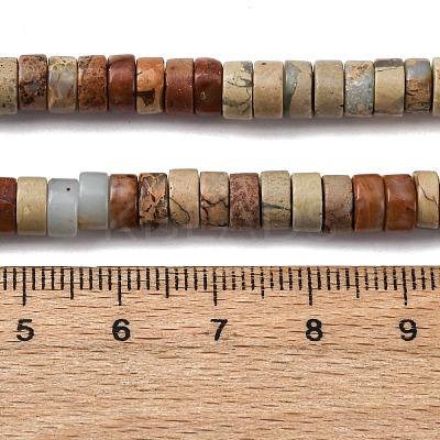 Natural Shoushan Stone Beads Strands G-L624-I10-3x6mm-1