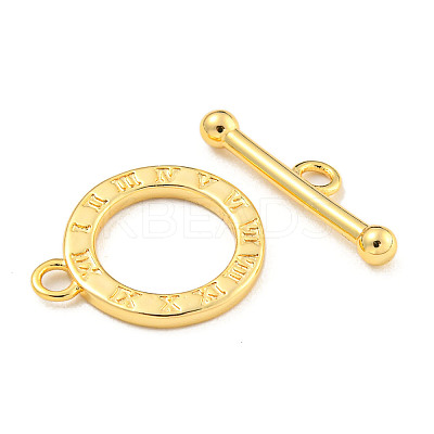 Brass Toggle Clasps KK-A223-20G-1