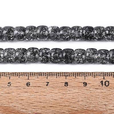 Crackle Transparent Glass Beads Strands GLAA-N069-03A-01-1