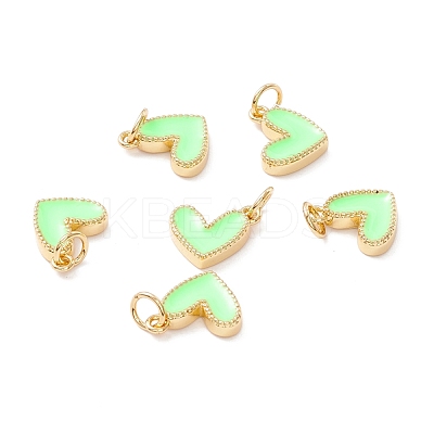 Rack Plating Brass Enamel Charms KK-D073-27G-01-1