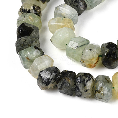 Natural Prehnite Beads Strands G-N347-17A-04-1