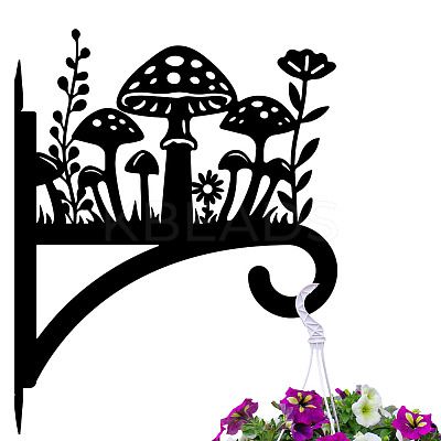 Iron Hanging Plant Hanger Bracket HJEW-WH0095-006-1