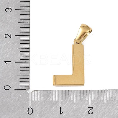 Natural White Shell Alphabet Pendants STAS-M338-02G-L-1