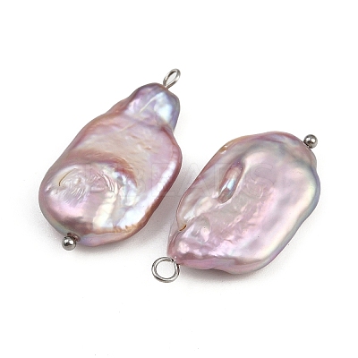 Natural Freshwater Pearl Keshi Pearl Pendants STAS-D378-07A-P-1