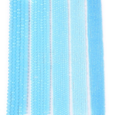 Glass Beads Strands EGLA-A044-J8mm-D04-1