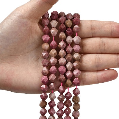 Natural Rhodonite Beads Strands G-Z119-A14-02-1