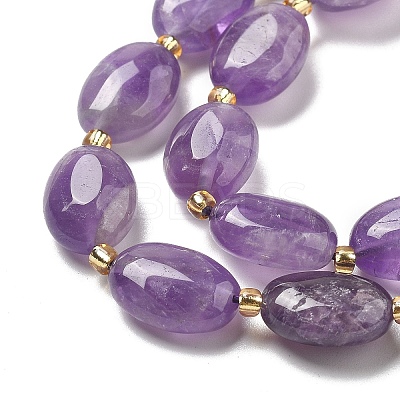 Natural Amethyst Beads Strands G-H005-A11-02-1