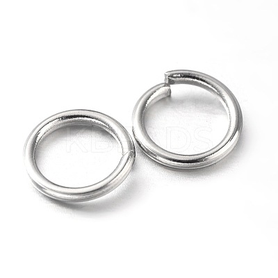 Eco-Friendly PVD Vacuum Plating & Long-Lasting Plated Brass Open Jump Rings LS-X-KK-E663-8mm-P-1