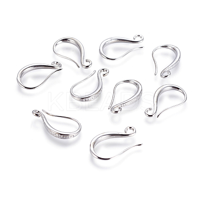 Brass Earring Hooks KK-G365-17P-1