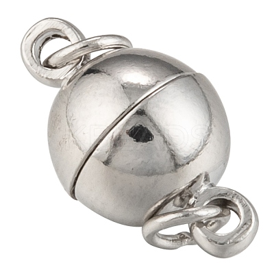 Brass Magnetic Clasps with Loops KK-MC020-NF-1