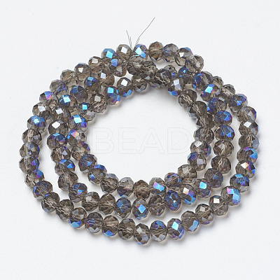 Electroplate Glass Beads Strands EGLA-A034-T6mm-I10-1