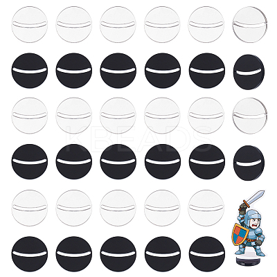 40Pcs 2 Colors Acrylic Card Holder Stand FIND-GA0006-76A-1