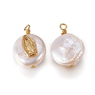 Natural Cultured Freshwater Pearl Pendants PEAR-I005-04-1