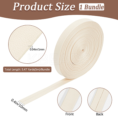 5M Folding PU Leather Flat Cord OCOR-WH20012-14B-06-1
