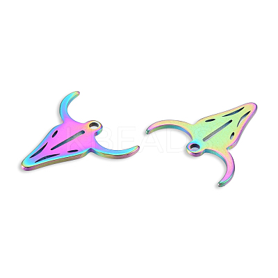 Ion Plating(IP) 201 Stainless Steel Charms STAS-N098-132M-1