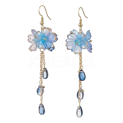 Flower Dangle Earrings EJEW-TA00636-1