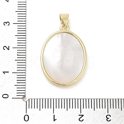 Rack Plating Brass Pave Shell Pendants KK-Z064-28G-01-1