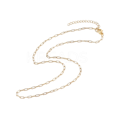 304 Stainless Steel Paperclip Chains Necklace for Women NJEW-JN03897-1