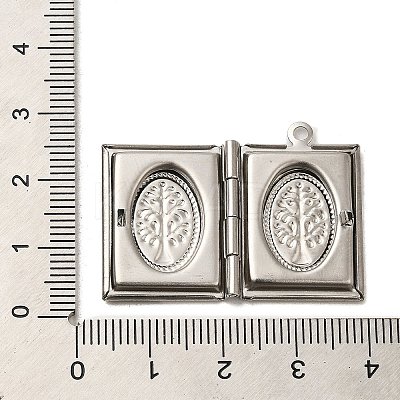 Tarnish Resistant 304 Stainless Steel Locket Pendants LS-STAS-Q300-01C-P-1