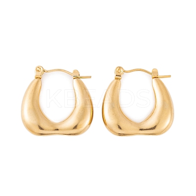 Ion Plating(IP) 304 Stainless Steel Hoop Earrings for Women EJEW-P279-26G-1