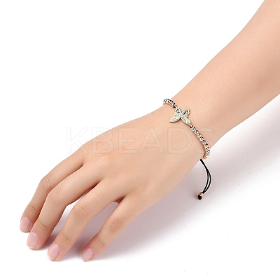 Adjustable Nylon Thread Braided Bead Bracelets BJEW-JB05635-01-1