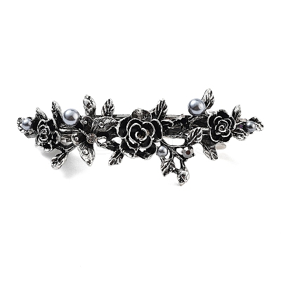 Flower Alloy Rhinestone Hair Barrettes LS-PHAR-S604-01AS-04-1