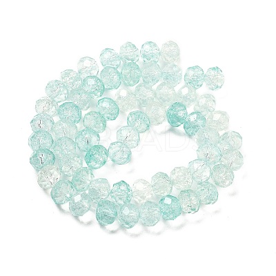 Transparent Crackle Glass Beads Strands LS-CCG-L050-01A-07-1